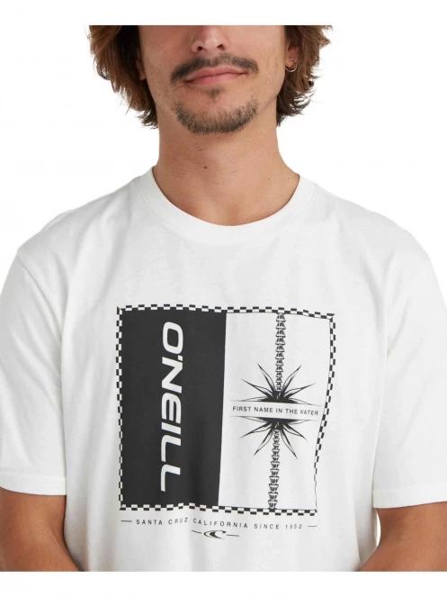 O'Neill Mix & Match Palm T-Shirt férfi rövid ujjú póló fehér színben 5