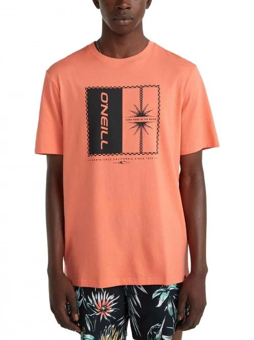 O'Neill Mix & Match Palm T-Shirt férfi rövid ujjú póló narancssárga színben 2