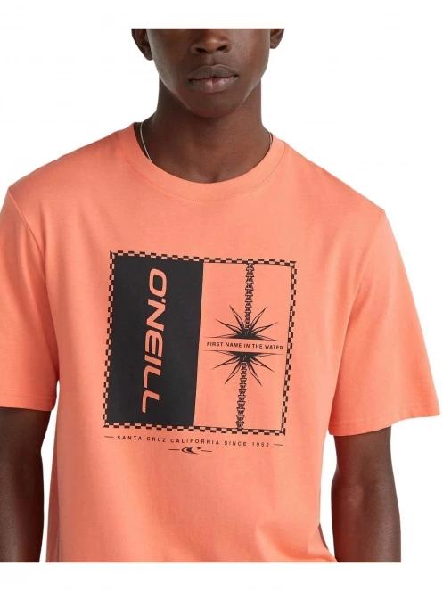 O'Neill Mix & Match Palm T-Shirt férfi rövid ujjú póló narancssárga színben 5