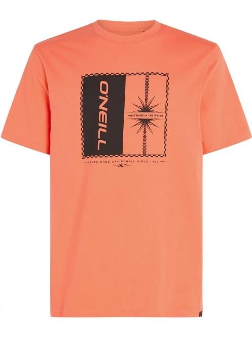 O'Neill Mix & Match Palm T-Shirt férfi rövid ujjú póló narancssárga színben 6