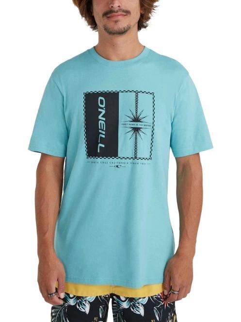 O'Neill Mix & Match Palm T-Shirt férfi rövid ujjú póló világoskék színben 2
