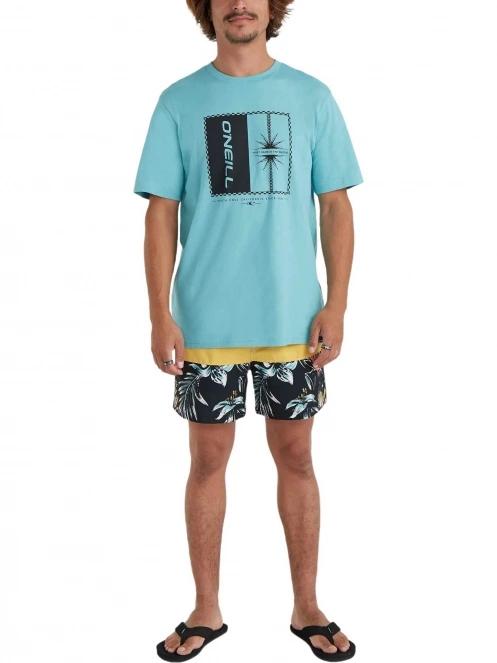 O'Neill Mix & Match Palm T-Shirt férfi rövid ujjú póló világoskék színben 4