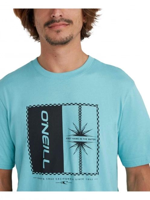 O'Neill Mix & Match Palm T-Shirt férfi rövid ujjú póló világoskék színben 5