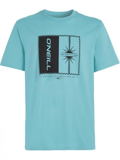 O'Neill Mix & Match Palm T-Shirt férfi rövid ujjú póló világoskék színben 6