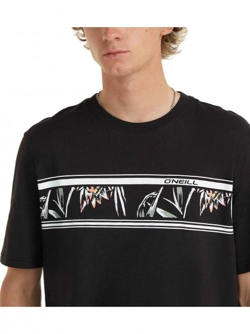 O'Neill Mix & Match Floral Graphic T-Shirt férfi rövid ujjú póló fekete színben 5