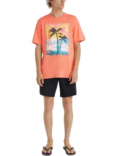 O'Neill Jack O'Neill Neon T-Shirt férfi rövid ujjú póló narancssárga színben 4