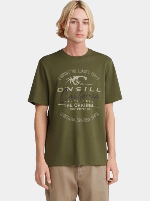 O'Neill O'Neill TRVLR Series Cali Wave T-Shirt férfi rövid ujjú póló zöld színben 2