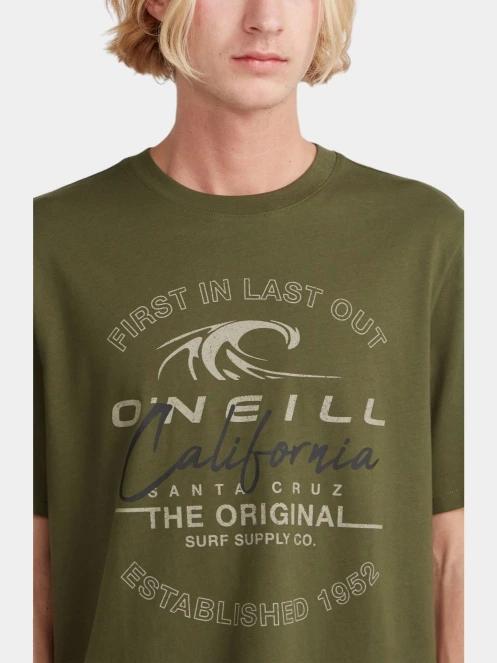 O'Neill O'Neill TRVLR Series Cali Wave T-Shirt férfi rövid ujjú póló zöld színben 4