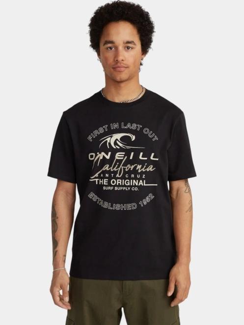 O'Neill O'Neill TRVLR Series Cali Wave T-Shirt férfi rövid ujjú póló fekete színben 2