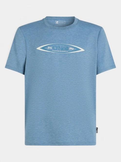 O'Neill O'Riginals Hybrid Polygiene Graphic T-Shirt férfi rövid ujjú póló kék színben 6