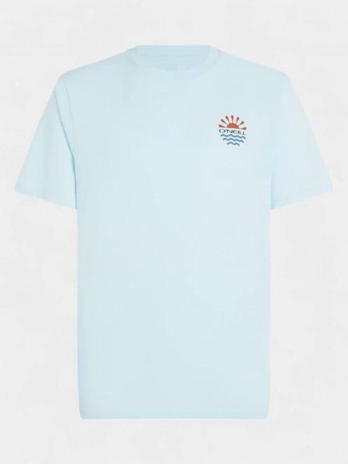 O'Neill Global T-Shirt férfi rövid ujjú póló világoskék színben 6