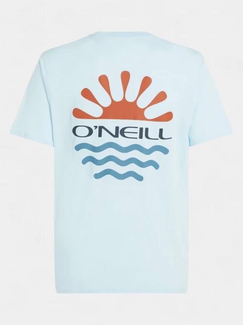 O'Neill Global T-Shirt férfi rövid ujjú póló világoskék színben 7