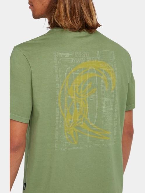 O'Neill O'Riginals Morning Star T-Shirt férfi rövid ujjú póló zöld színben 5