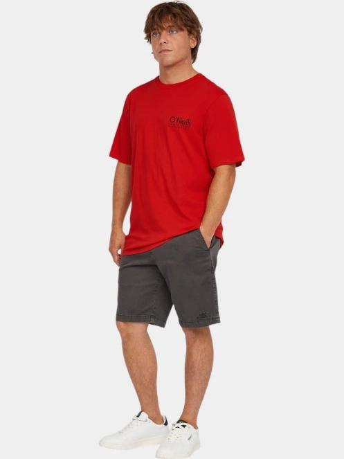 O'Neill Original Cali Logo T-Shirt férfi rövid ujjú póló piros színben 4