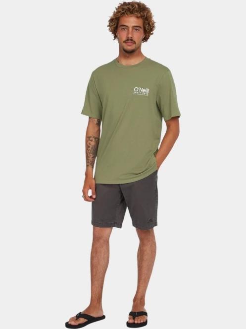 O'Neill Original Cali Logo T-Shirt férfi rövid ujjú póló zöld színben 4