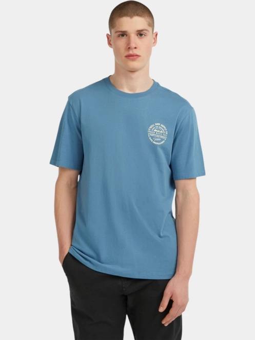 O'Neill O'Neill Chest Print T-Shirt férfi rövid ujjú póló kék színben 2