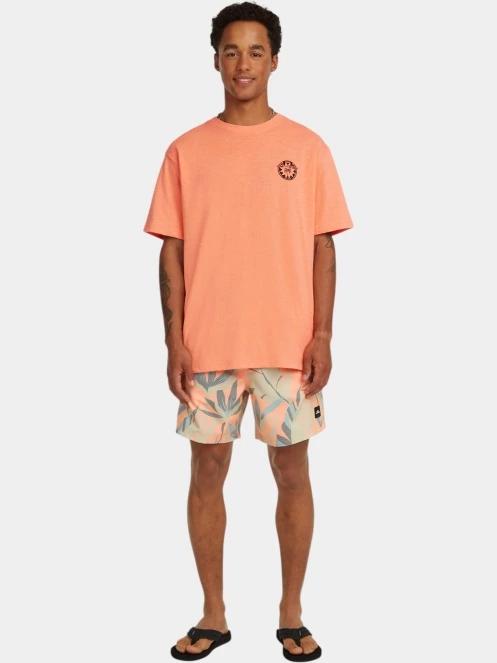 O'Neill O'Neill Slub Back Print T-Shirt férfi rövid ujjú póló narancssárga színben 4