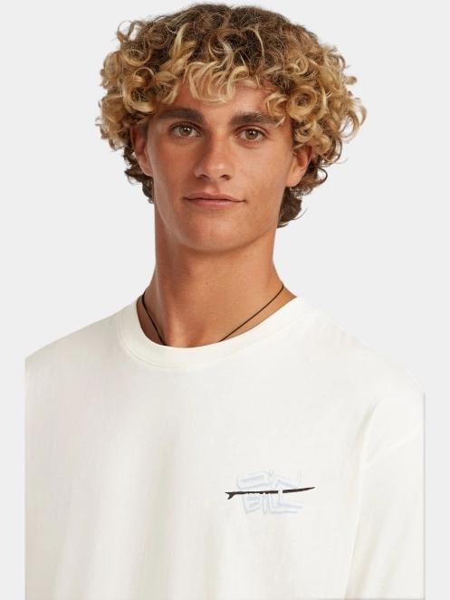 O'Neill O'Neill Retro Back Print T-Shirt férfi rövid ujjú póló fehér színben 5