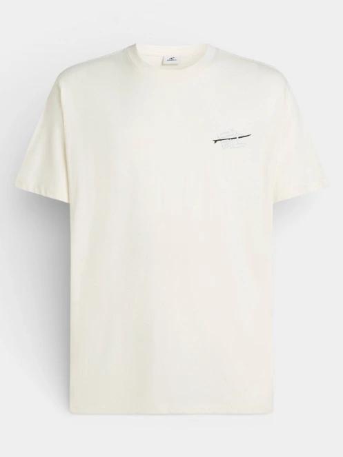 O'Neill O'Neill Retro Back Print T-Shirt férfi rövid ujjú póló fehér színben 6