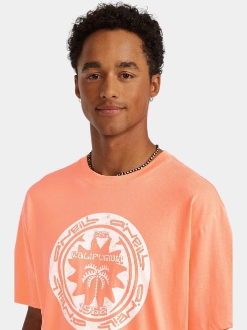 O'Neill O'Neill Musthave Graphic T-Shirt férfi rövid ujjú póló narancssárga színben 5