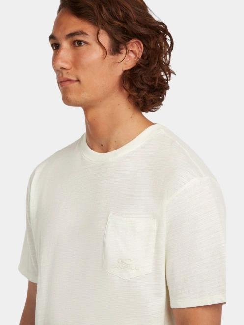 O'Neill O'Neill Slub Chest Pocket T-Shirt férfi rövid ujjú póló fehér színben 4