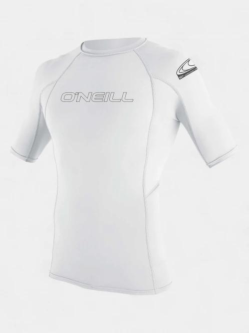 O'Neill Basic Skins S/S Rash Guard férfi rövid ujjú lycra fehér színben 2