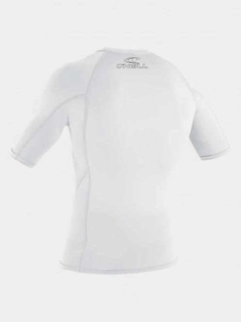 O'Neill Basic Skins S/S Rash Guard férfi rövid ujjú lycra fehér színben 3