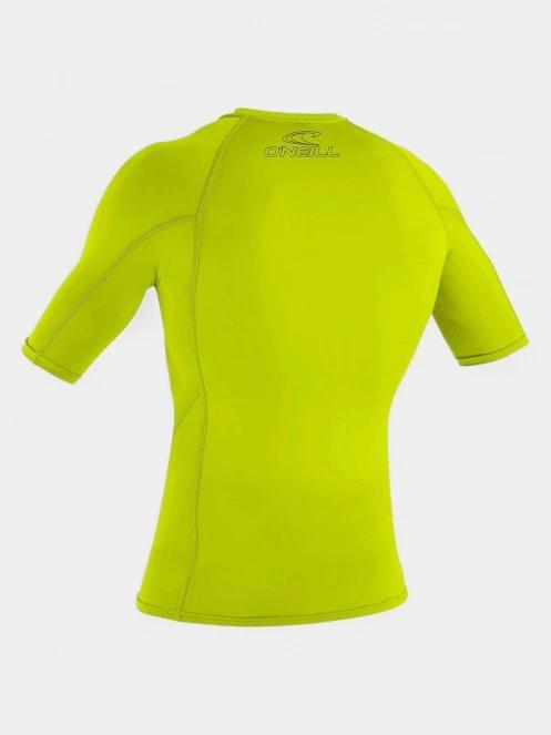 O'Neill Basic Skins S/S Rash Guard férfi rövid ujjú lycra zöld színben 3