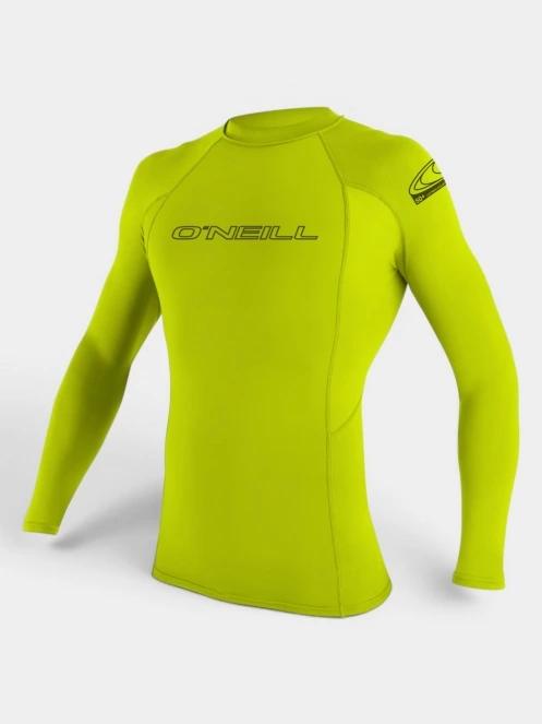 O'Neill Basic Skins L/S Rash Guard férfi hosszú ujjú lycra zöld színben 2