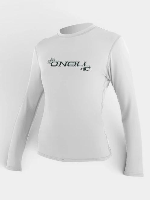 O'Neill Wms Basic Skins L/S Sun Shirt női hosszú ujjú lycra fehér színben 2