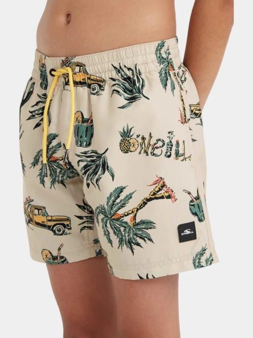 O'Neill Mix & Match Cali Print 13'' Swim Shorts fürdőnadrág homok színben 5