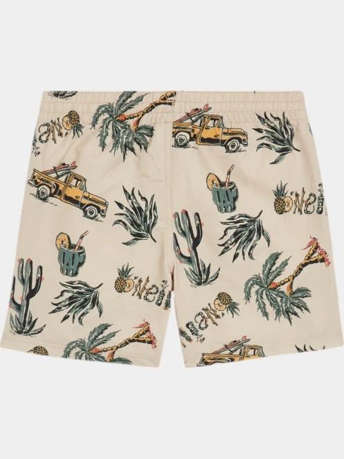 O'Neill Mix & Match Cali Print 13'' Swim Shorts fürdőnadrág homok színben 7