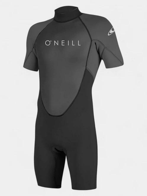 O'Neill Reactor-2 2mm Back Zip S/S Spring férfi rövid ujjú neoprén ruha fekete színben 2