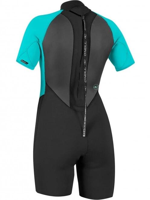 O'Neill WMS REACTOR-2 2MM BACK ZIP S/S SPRING  női rövid ujjú neoprén ruha fekete színben 3