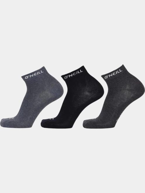 O'Neill Quarter O'Neill 3-pack férfi bokazokni kék színben 2
