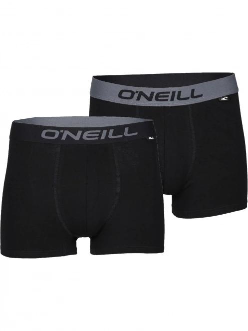 O'Neill Men boxer O'Neill plain 2-pack férfi alsónadrág fekete színben 2