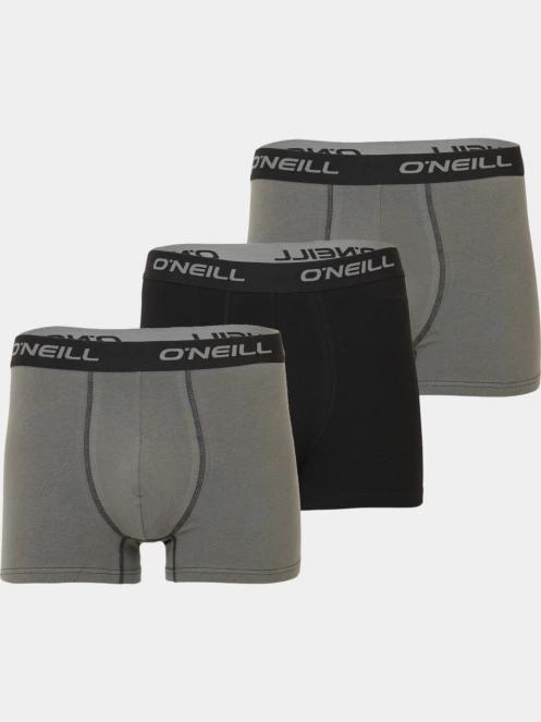O'Neill Men boxer O'Neill plain 3-pack férfi alsónadrág szürke színben 2
