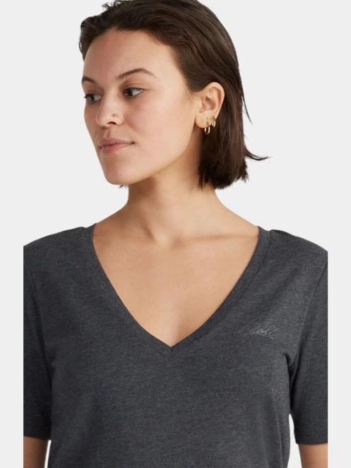 O'Neill Essentials V-Neck T-Shirt - Fw24 női rövid ujjú póló fekete színben 4