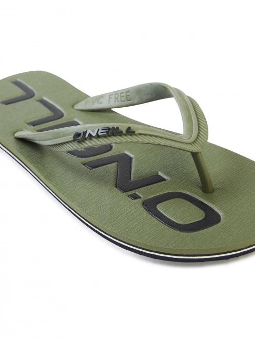 O'Neill Profile Logo Sandals férfi flip flop papucs oliva színben 4
