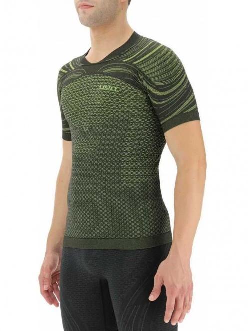 UYN Man Running Coolboost Shirt SH_SL férfi rövid ujjú sport póló oliva színben 3
