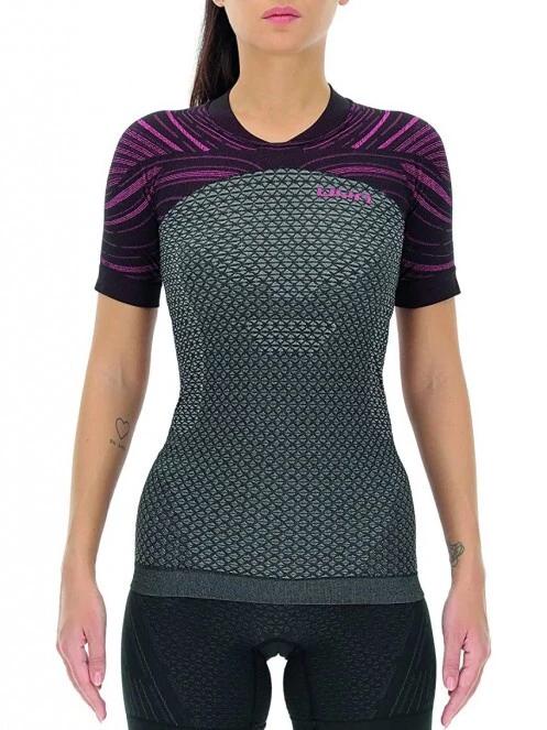 UYN Lady Running Coolboost Shirt SH_SL női rövid ujjú sport póló szürke színben 2