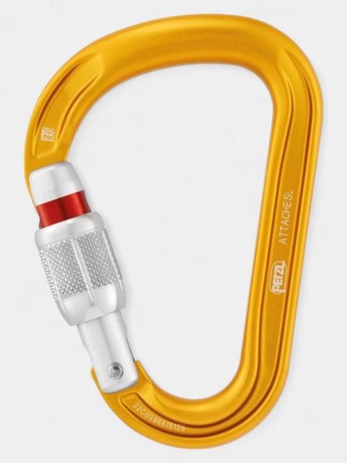 Petzl Attache karabiner sárga színben 2