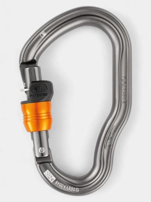 Petzl Vertigo Wire-Lock karabiner szürke színben 2