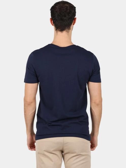 TBS Pieretee férfi rövid ujjú póló sötétkék színben 4