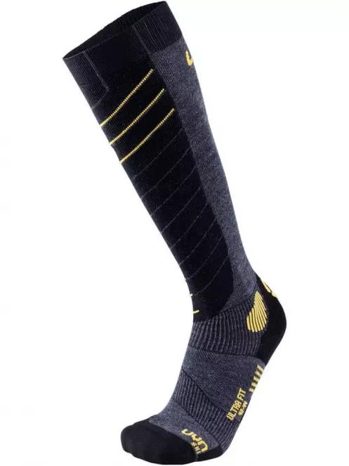 UYN Man Ski Ultra Fit Socks férfi sízokni szürke színben 2