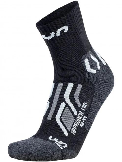 UYN UYN WOMAN TREKKING APPROACH MID SOCKS női túrazokni fekete színben 2