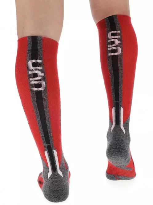 UYN Man Ski Merino Socks férfi sízokni piros színben 4
