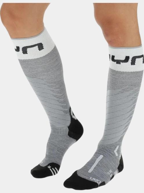 UYN MAN SKI ONE MERINO SOCKS férfi sízokni szürke színben 5