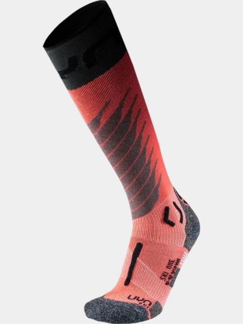 UYN WOMAN SKI ONE MERINO SOCKS női sízokni rózsaszín színben 2