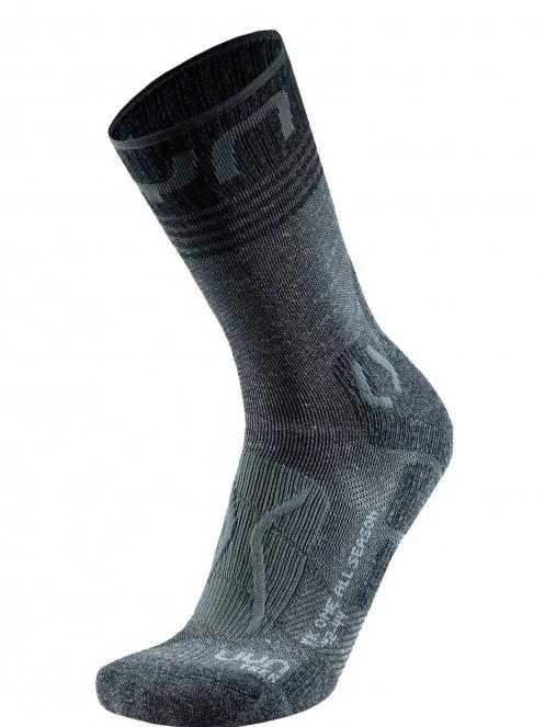 UYN UYN MAN TREKKING ONE ALL SEASON MID SOCKS férfi túrazokni szürke színben 2